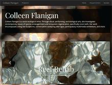 Tablet Screenshot of colleenflanigan.com